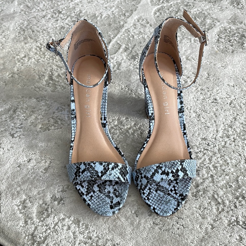 Madden Girl Beella Snake Skin Heels